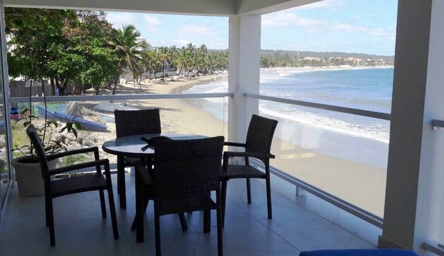 New 2BD Beachfront Condo in Central Cabarete, Sea Views, Near Everything!