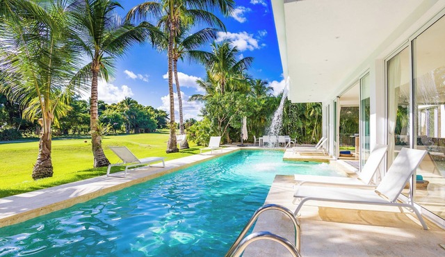 NEW Unique VILLA WATERFALL - PRIVATE POOL, MAID, BBQ. 5-STAR PUNTA CANA VILLA!
