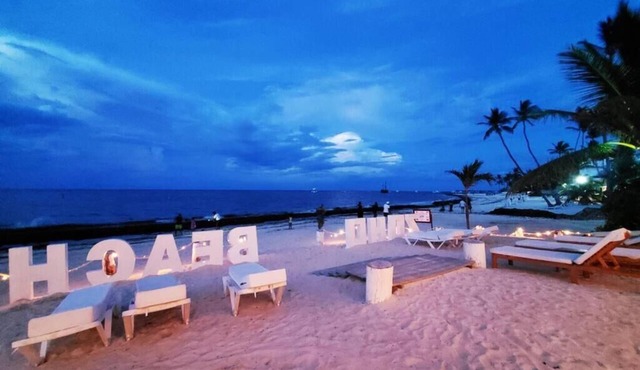 Ocean View Penthouse Private Rooftop Walk to Bavaro Beach 3BR,3Bath,2Livin R