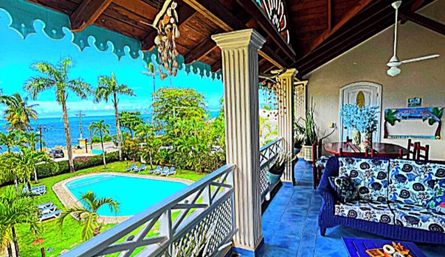 Peaceful and beautiful 3-bedroom beachfront apartment with AC in Las Terrenas!