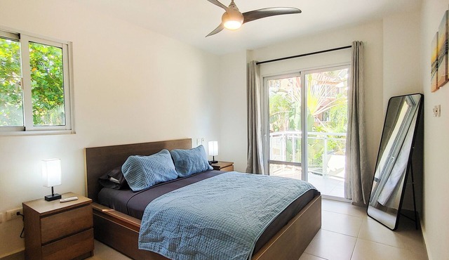 Pleasant 1-bedroom condo with AC in vibrant Cabarete