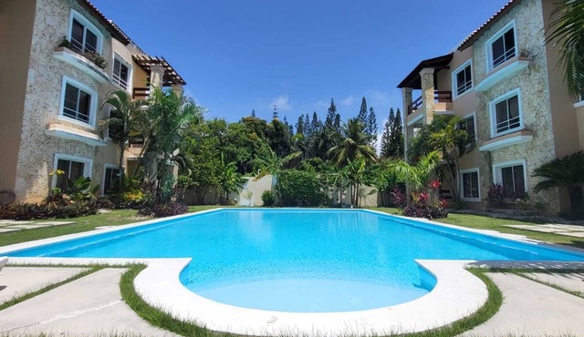 Poolside Beach Apartment in Punta Cana