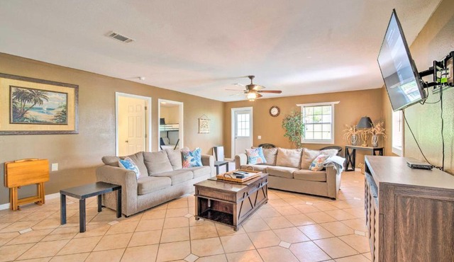 Ranch-Style Gem Charcoal Grill, Kayak and Boat in Steinhatchee