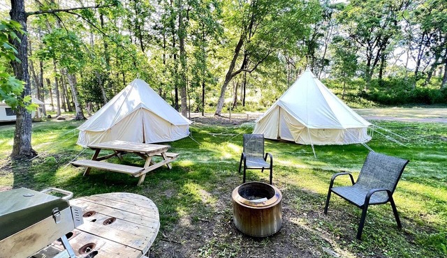 Stunning Cozy Tipi with Fire Pit in Saint Croix Falls, Wisconsin in Saint Croix Falls