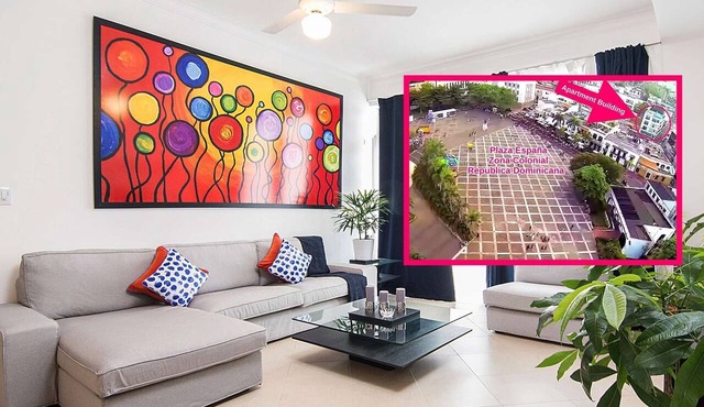 Stylish & spacious 3BR Apt @BEST Location Zona Colonial (OldTown)