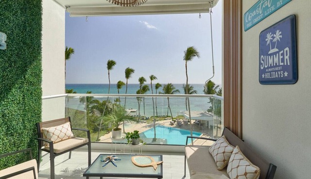 Sunset Caribbean Beachfront Gataway Aquarella Juan Dolio