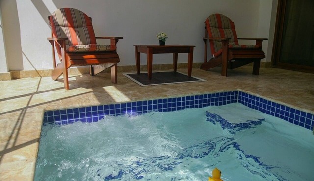 Terrace, golf course views, jacuzzi, gated community