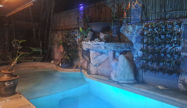 Tribal Bliss Private Resort in Lipa Batangas, a Privat Guest Room With Pool