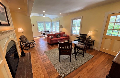 Warm Springs House | Katydid Cottage, Tucked in the heart of Warm Springs with Pastoral Views and a Year Round Stream Flo
