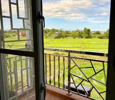 Orani Apartment | Serene Stay Balcony Ricefield